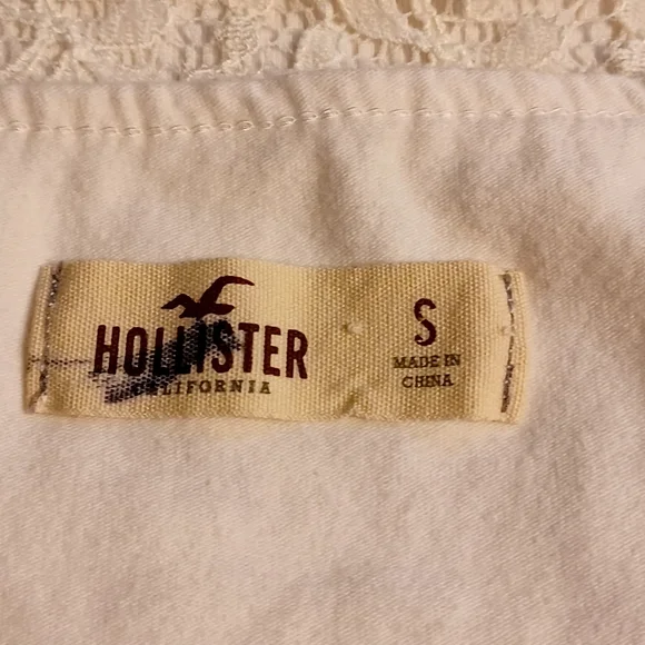 Hollister Abercombie California Cream Tight or Expandable Lace Dress Small - Picture 4 of 14